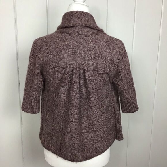 Ann Taylor LOFT Alpaca Sweater, Purple Plum Cardigan, Size Small - Picture 5 of 7